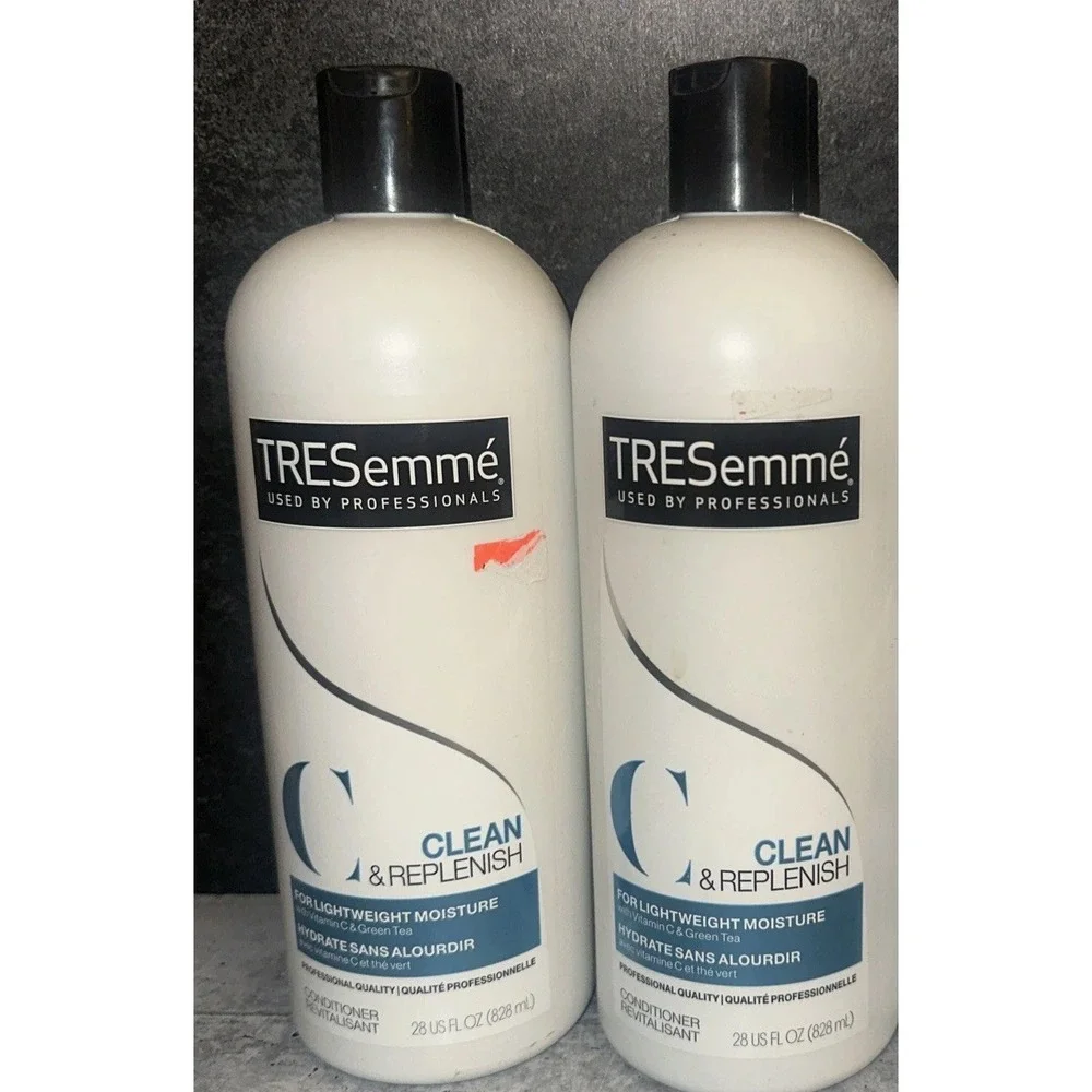 2 Lot TRESemme Clean & Replenish Moisture Conditioner Vitamin C Green Tea 28 oz